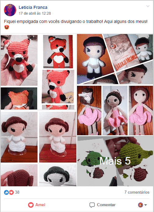 Diversos Amigurumi de Alunos